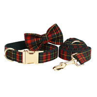 Personalized Red Tartan Christmas Classic Set
