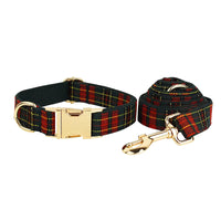 Personalized Red Tartan Christmas Classic Set