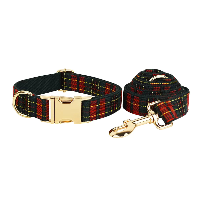 Personalized Red Tartan Christmas Classic Set