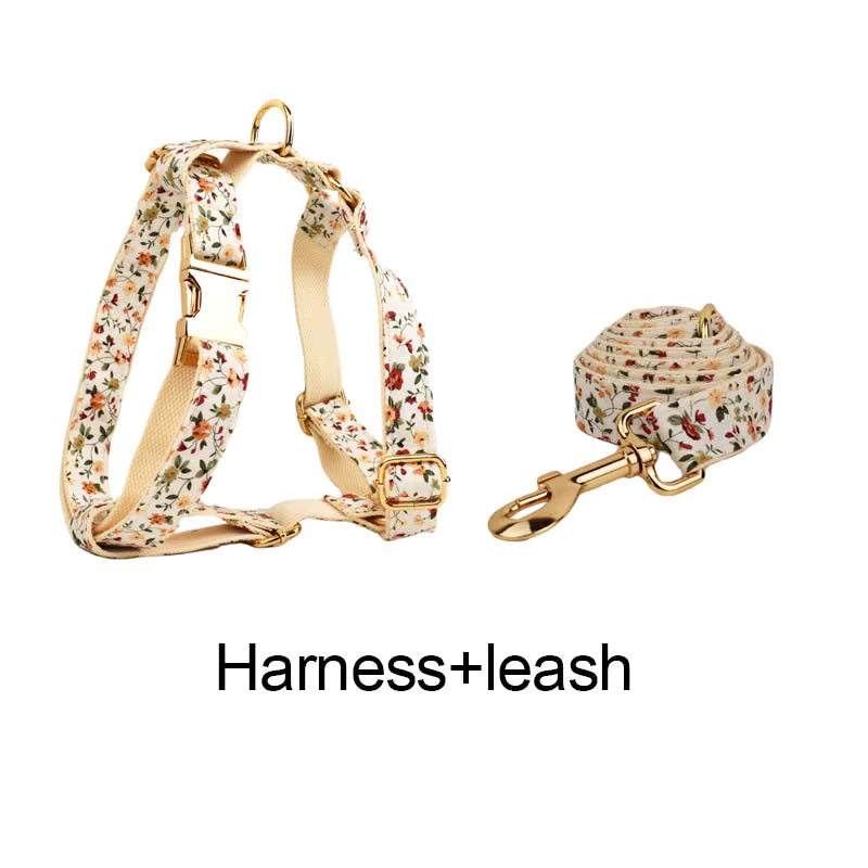 Personalized Soft Ivory Blossom Floral Classic Set