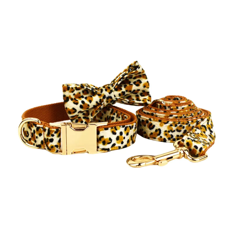 Personalized Velvet Leopard Classic Set