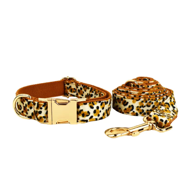 Personalized Velvet Leopard Classic Set