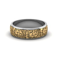 Engraved Mens Wedding Band