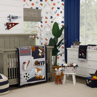 Team All Star Dark Orange and Ivory "Ace" The Plush Fox Stuffed Animal with Jersey - BIG FRENCHIES