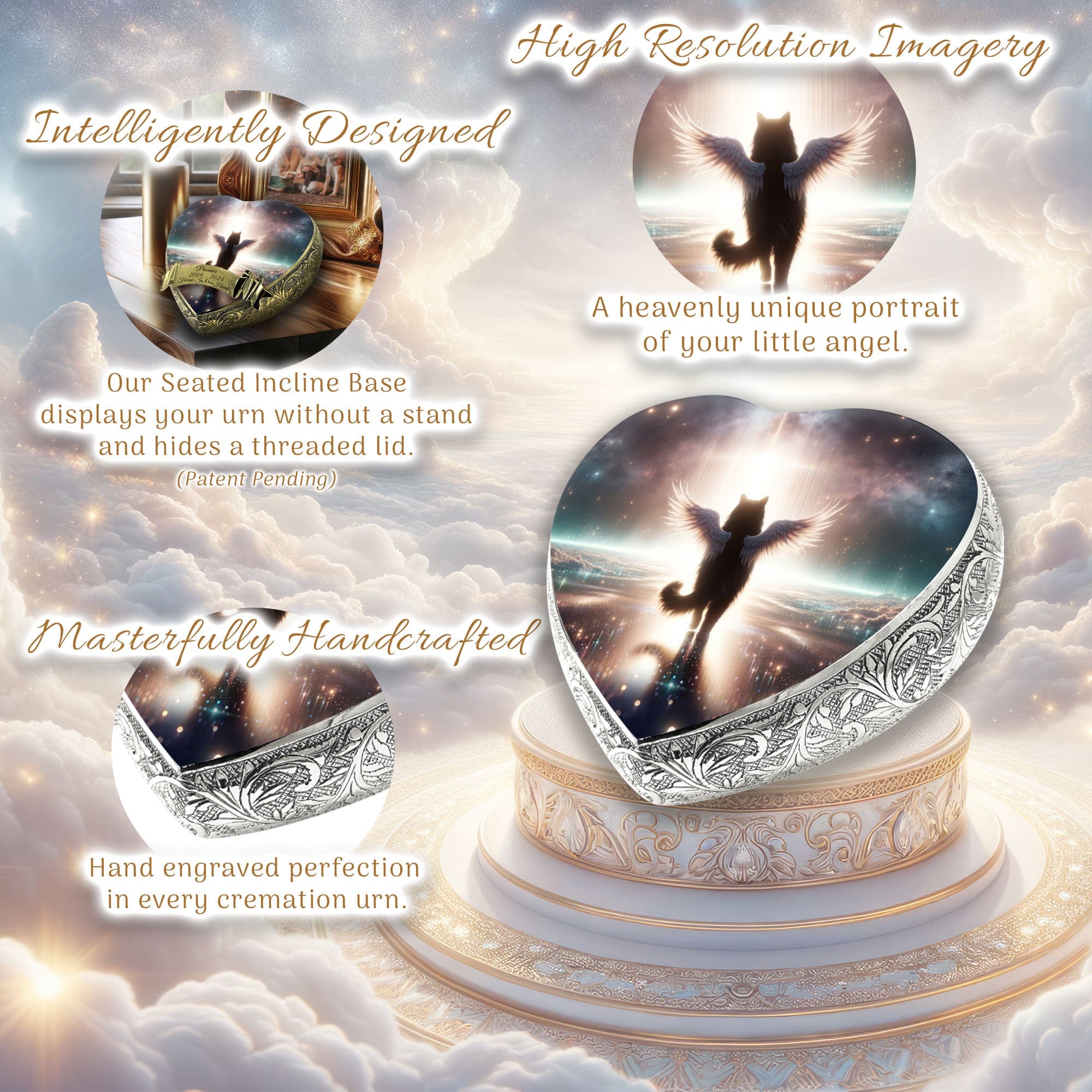 Angelic Atmosphere Urns for Cats & Cat Urns for Ashes