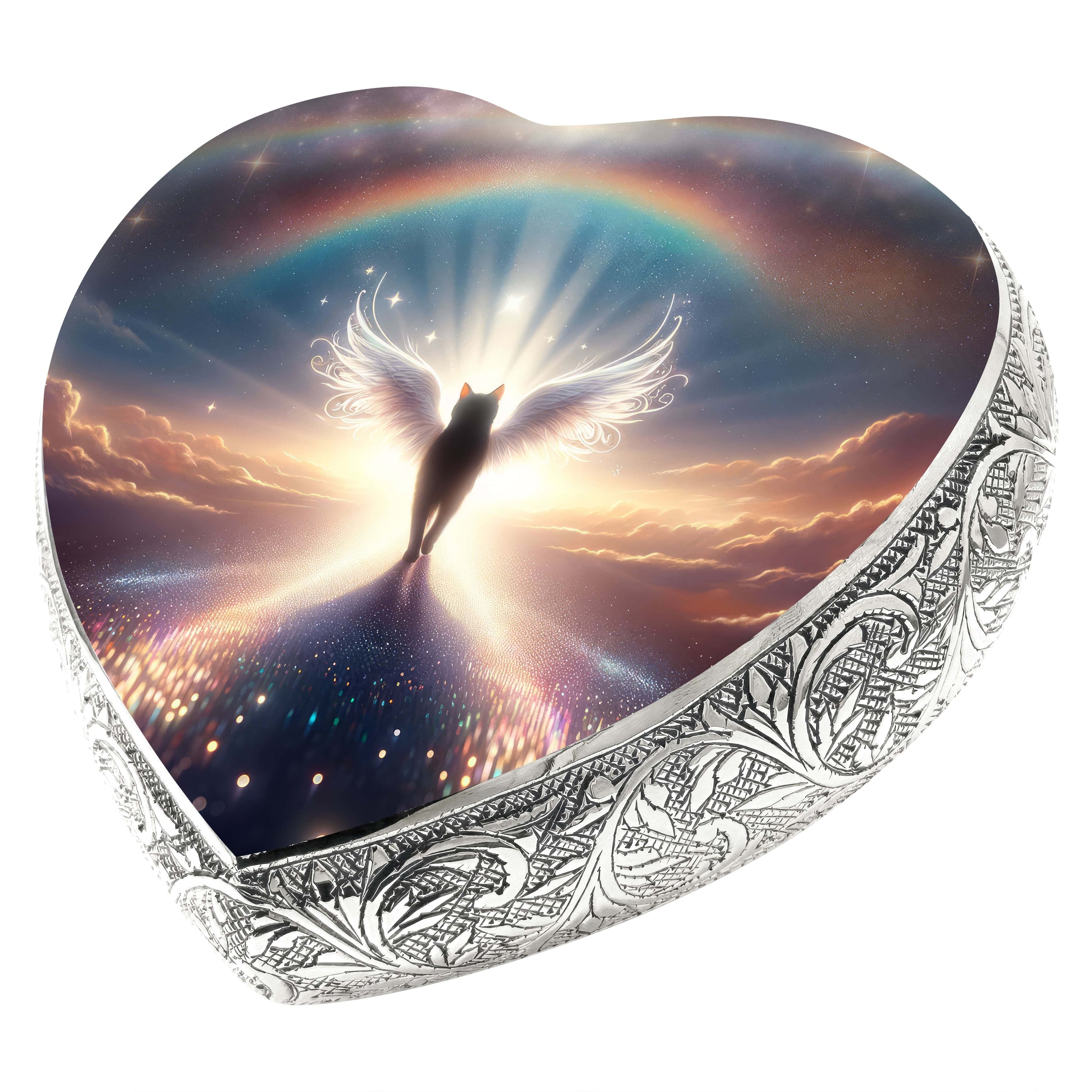 Cosmic Canvas Cat Urns for Ashes & Cat Cremation Urn