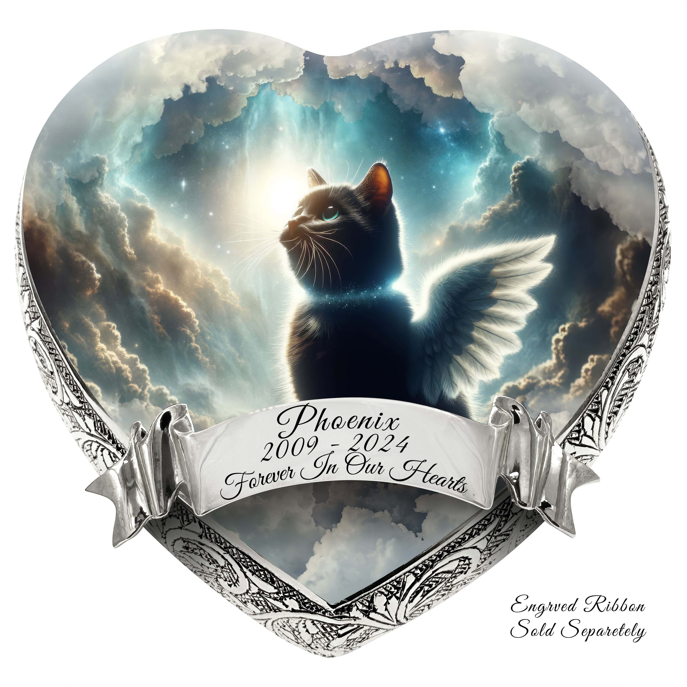 Nebula Night Cat Urns for Ashes & Cat Cremation Urn