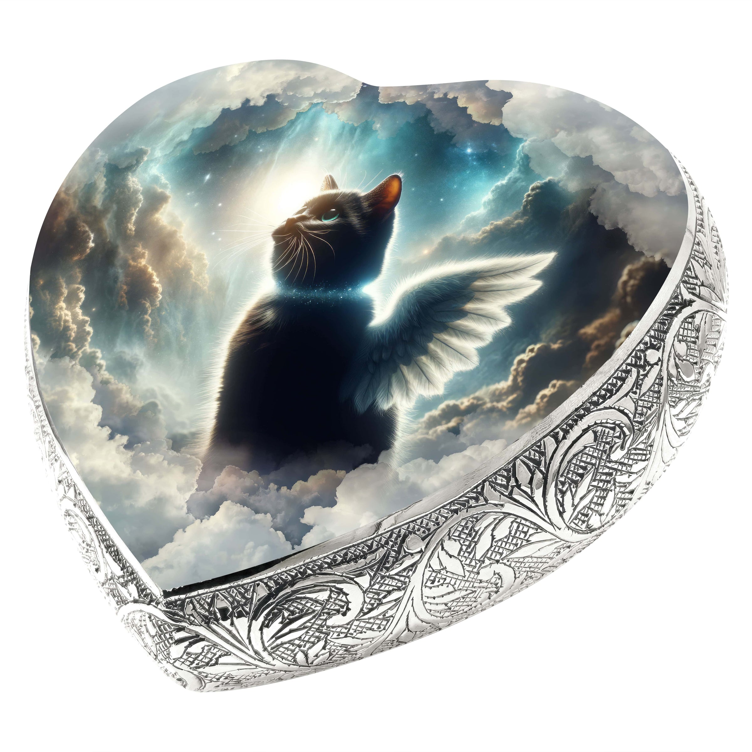 Nebula Night Cat Urns for Ashes & Cat Cremation Urn