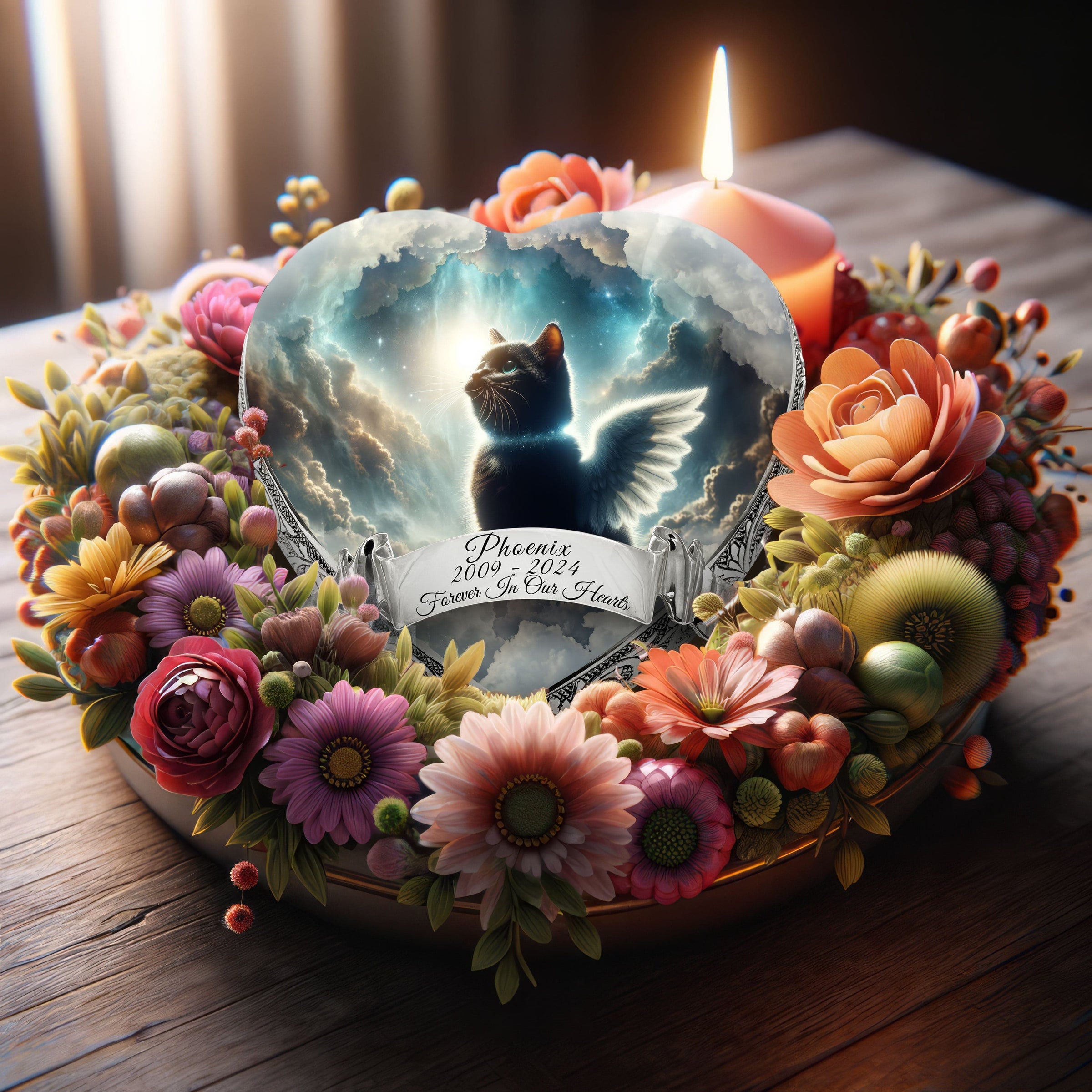 Nebula Night Cat Urns for Ashes & Cat Cremation Urn