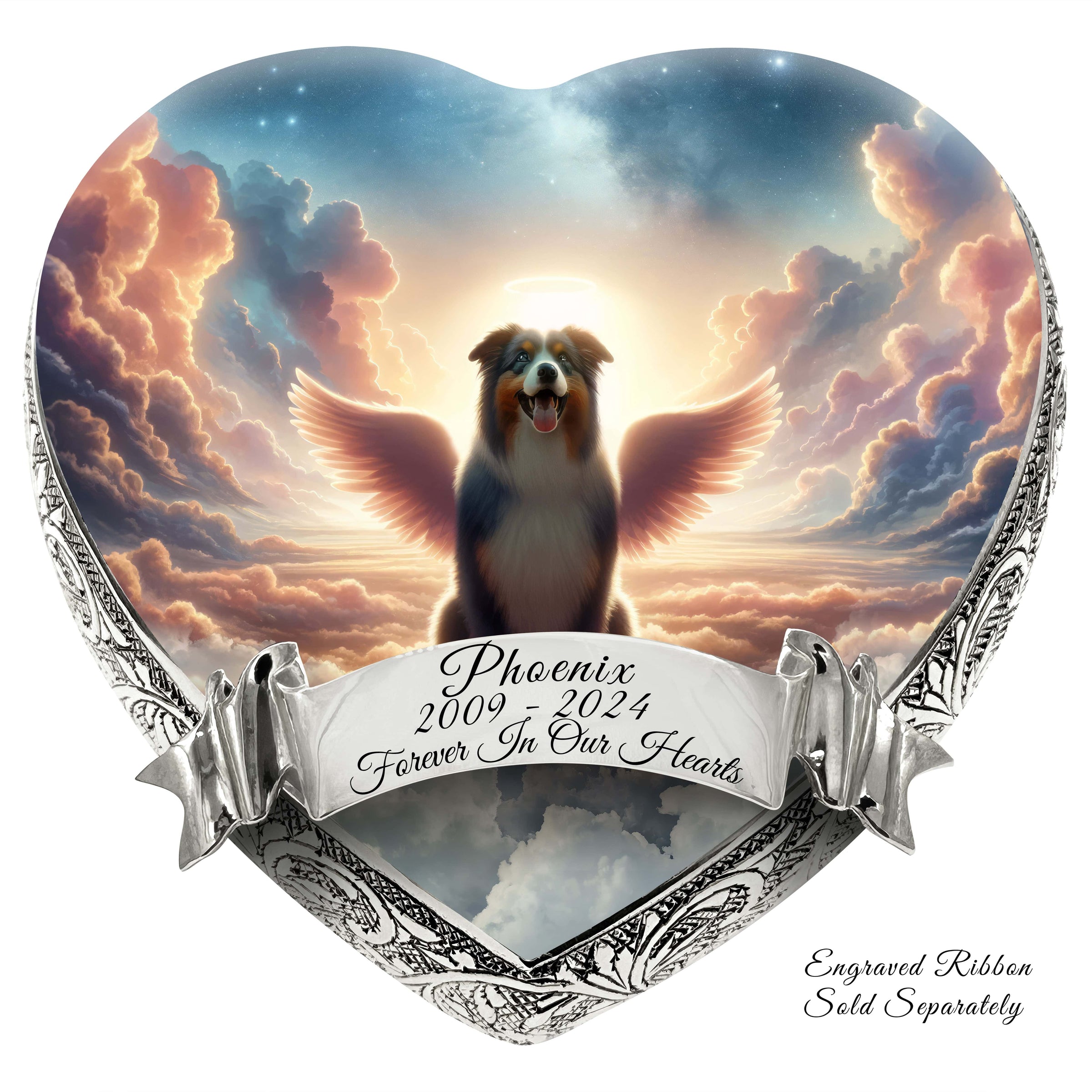 Australian Shepherd - Heavenly Glow Dog Urn