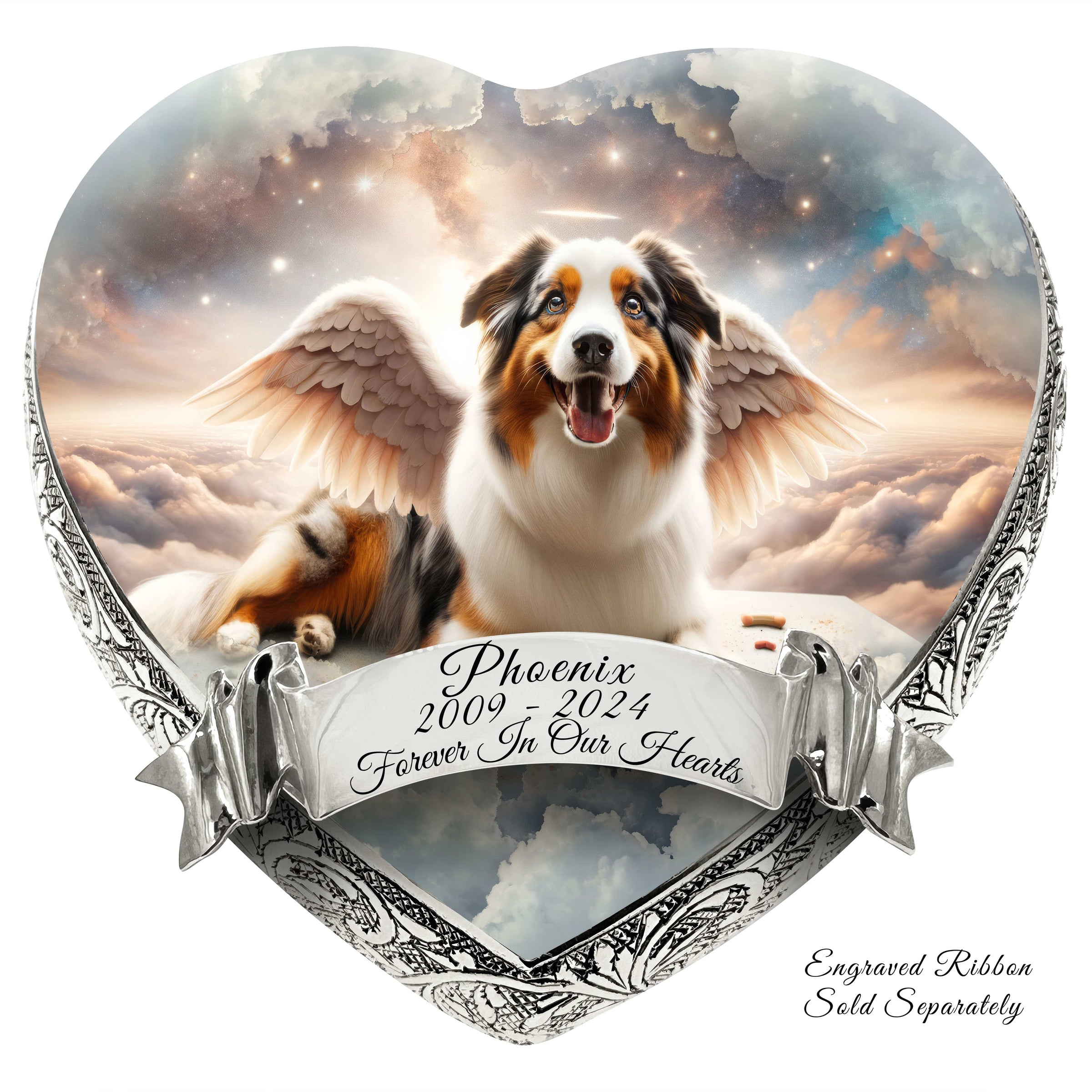 Australian Shepherd Dog Urn - Orion Shimmer Urn for Dog Ashes