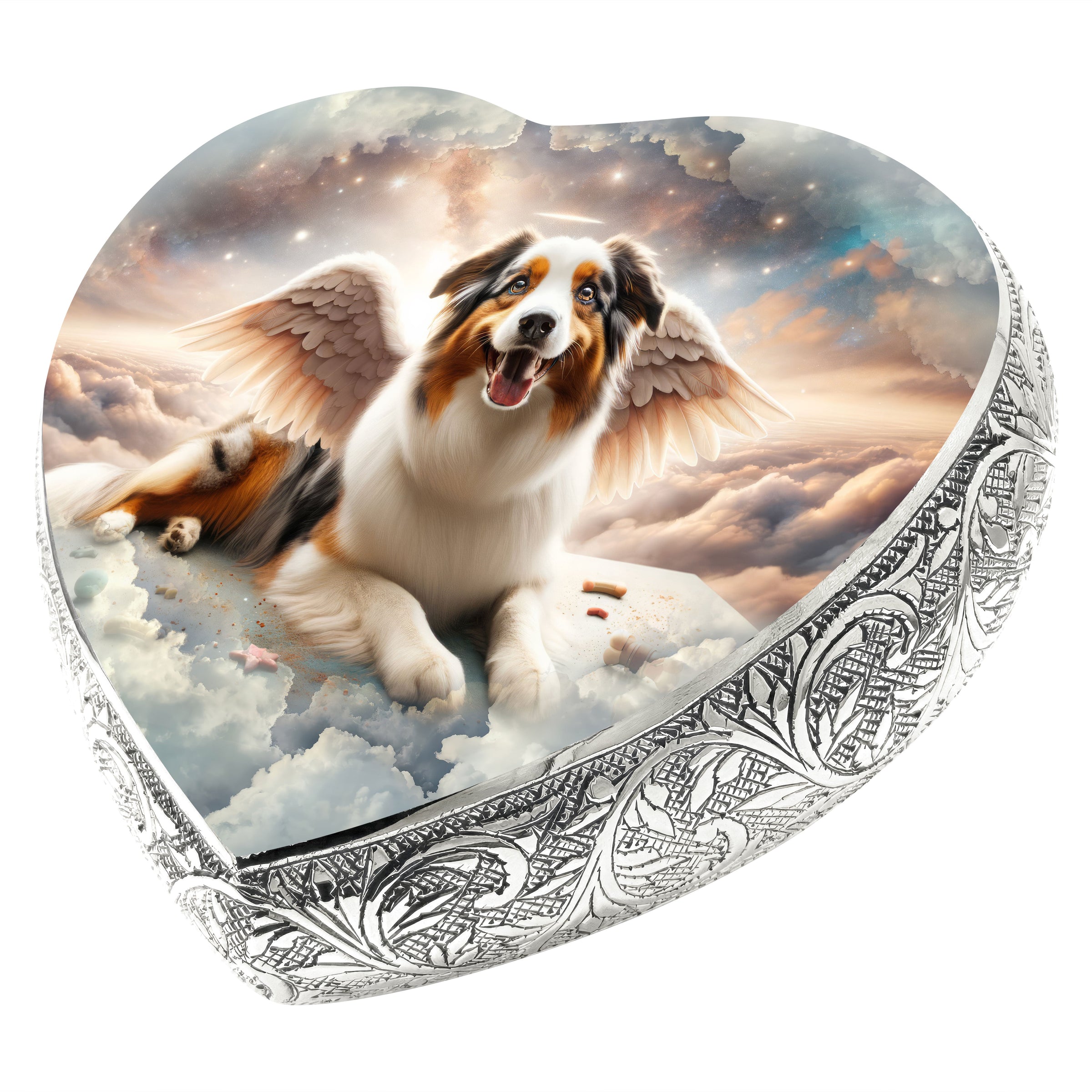 Australian Shepherd Dog Urn - Orion Shimmer Urn for Dog Ashes
