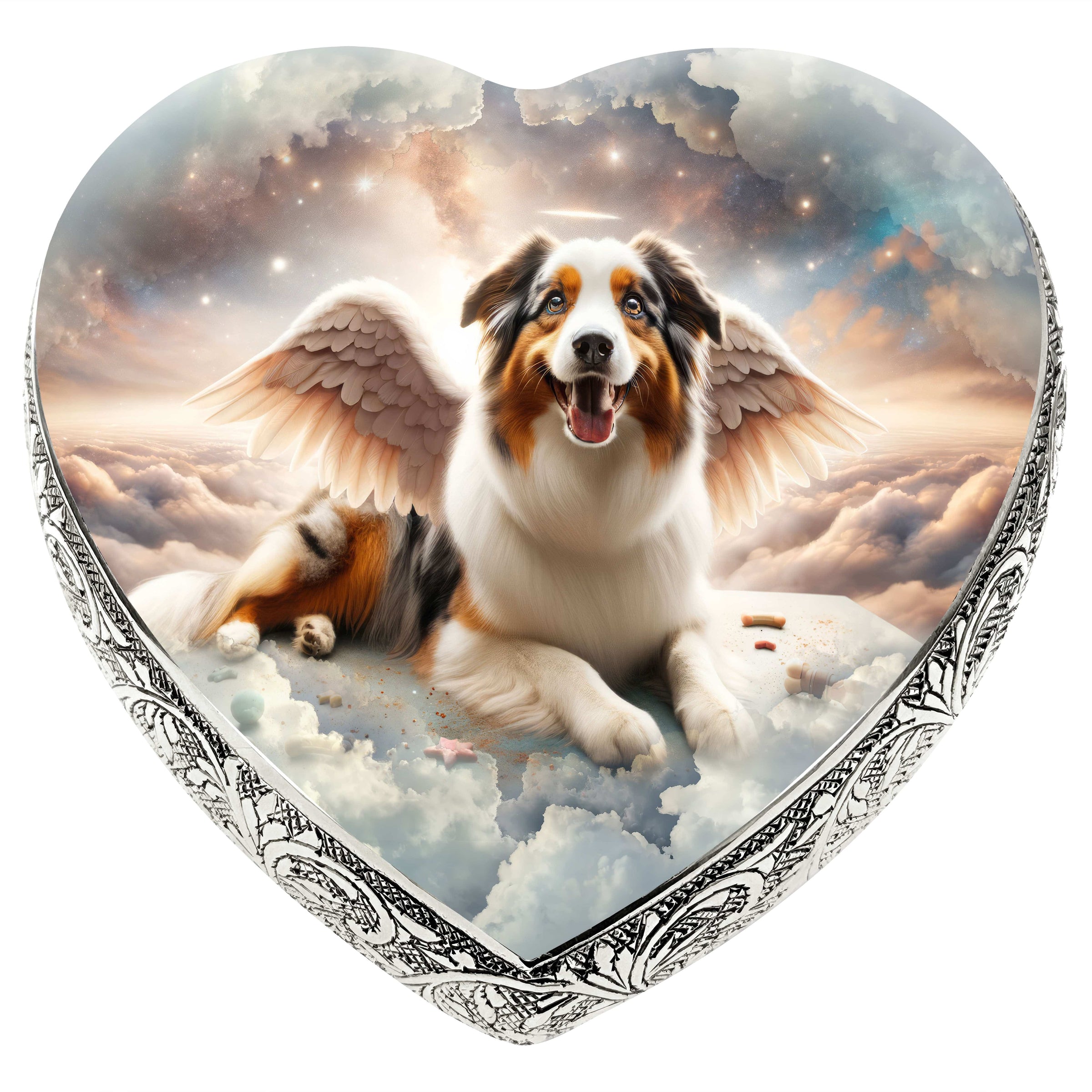 Australian Shepherd Dog Urn - Orion Shimmer Urn for Dog Ashes