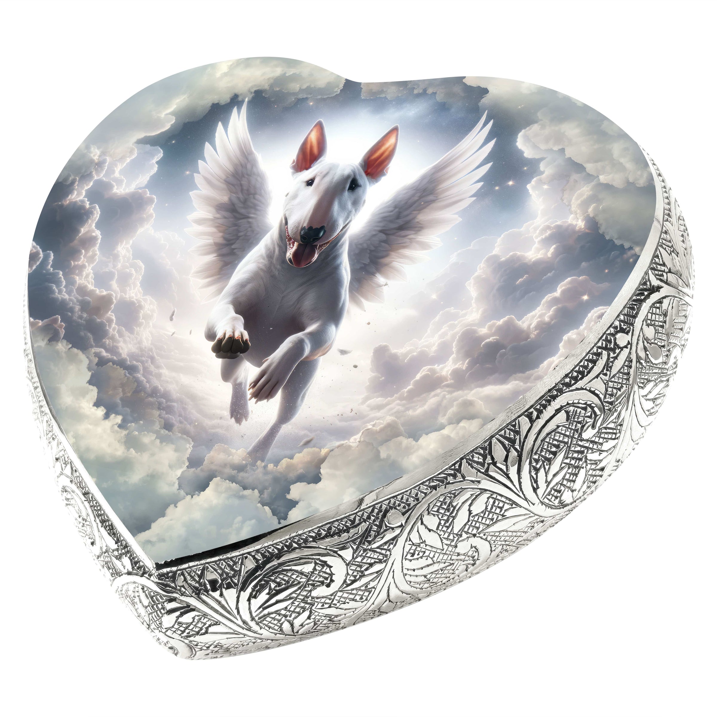 Bull Terrier Dog Urn - Celestial Cascade Urn for Dog Ashes