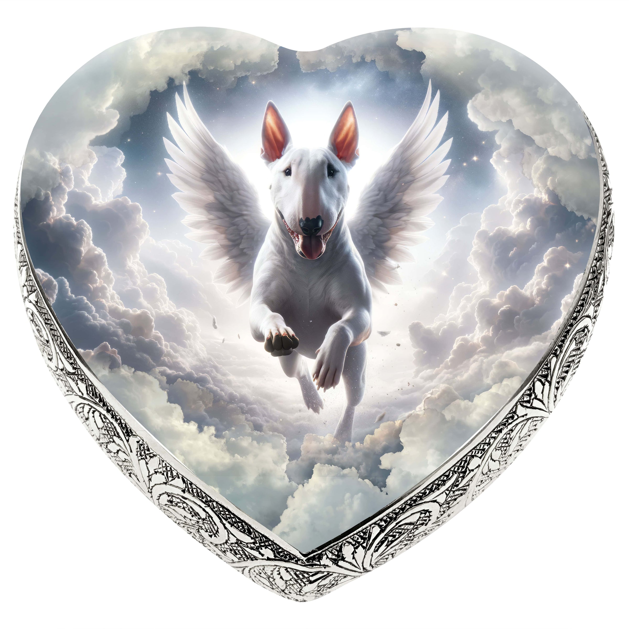 Bull Terrier Dog Urn - Celestial Cascade Urn for Dog Ashes