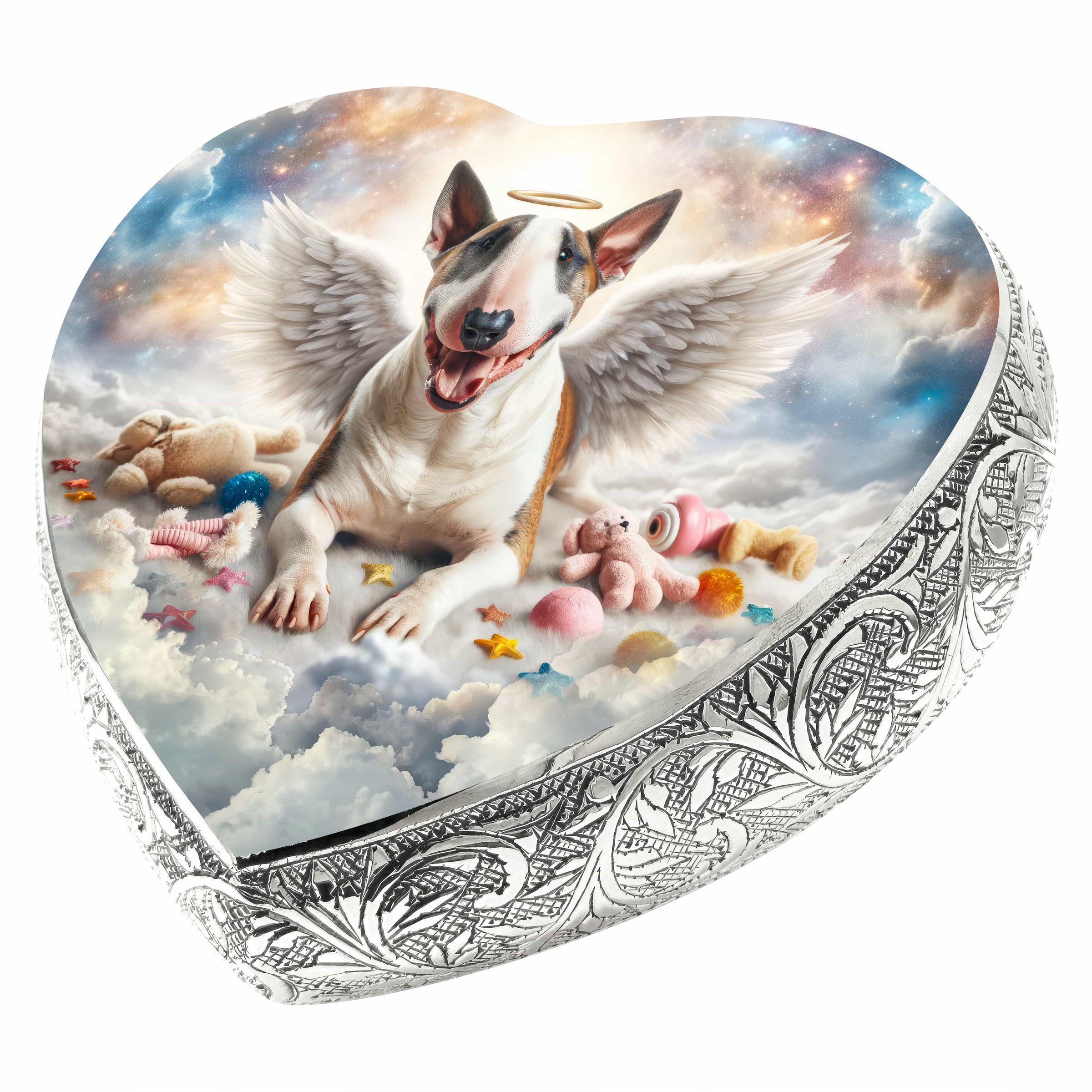 Bull Terrier Dog Urn - Cosmic Charm Urn for Dog Ashes