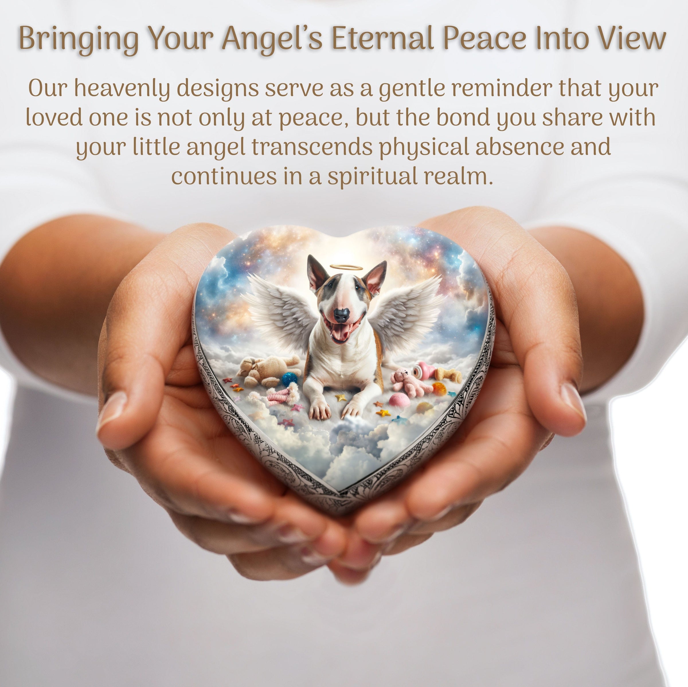 Bull Terrier Dog Urn - Cosmic Charm Urn for Dog Ashes