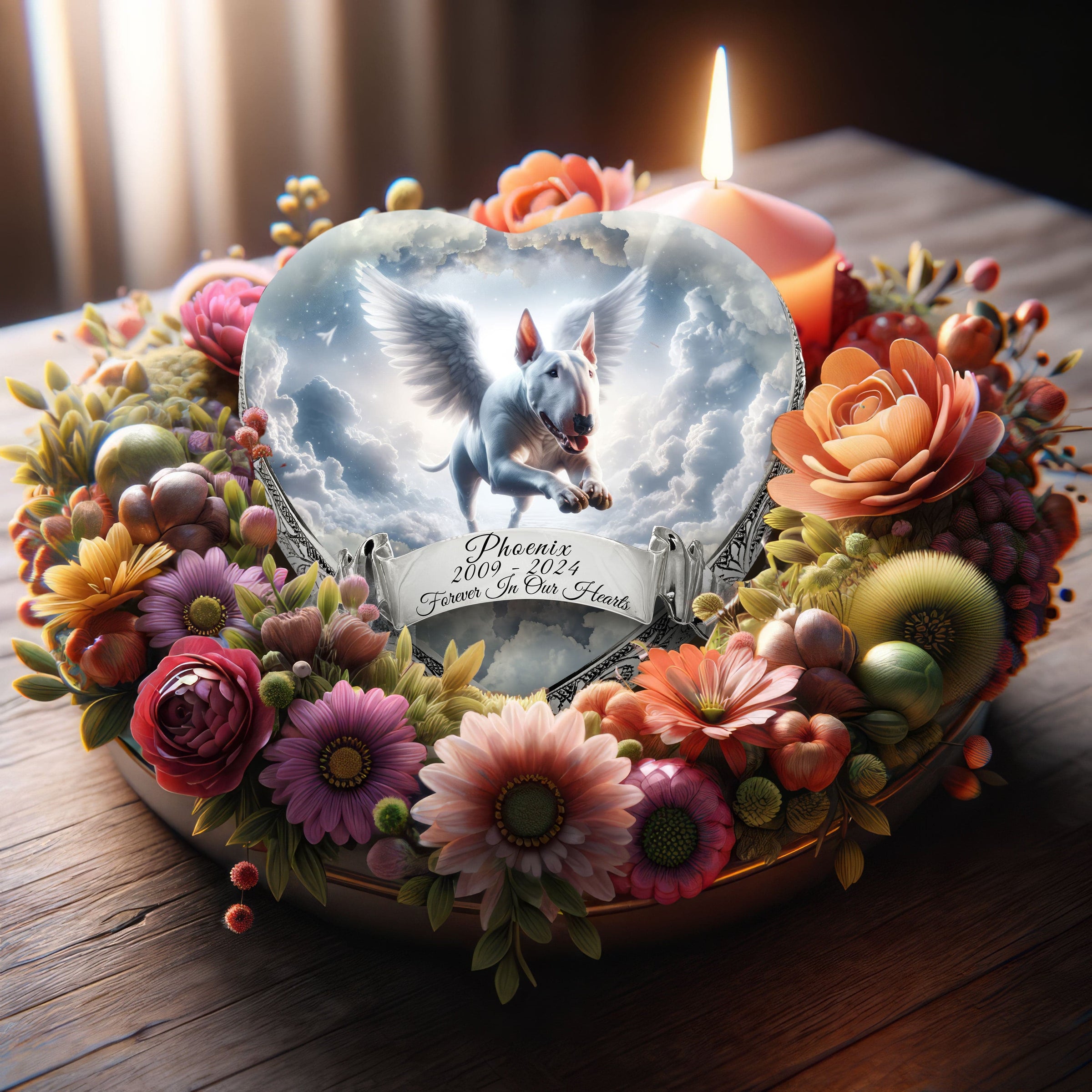 Bull Terrier Dog Urn - Divine Drift Urn for Dog Ashes