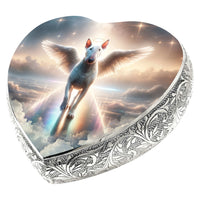 Bull Terrier Urn for Dog Ashes - Rainbow Bridge Dog Urn