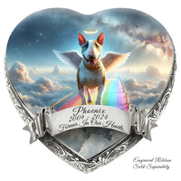 Bull Terrier Dog Urn - Rainbow Crossing Urn for Dog Ashes