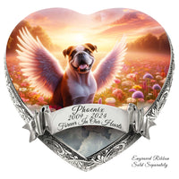 Bulldog Dog Urn - Angelic Splendor Urn for Dog Ashes