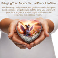 Bulldog Dog Urn - Angelic Splendor Urn for Dog Ashes