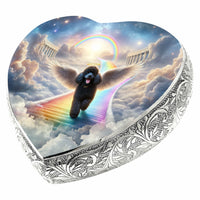 Dark Mini Poodle Dog Urn - Rainbow Bridge Urn for Dog Ashes