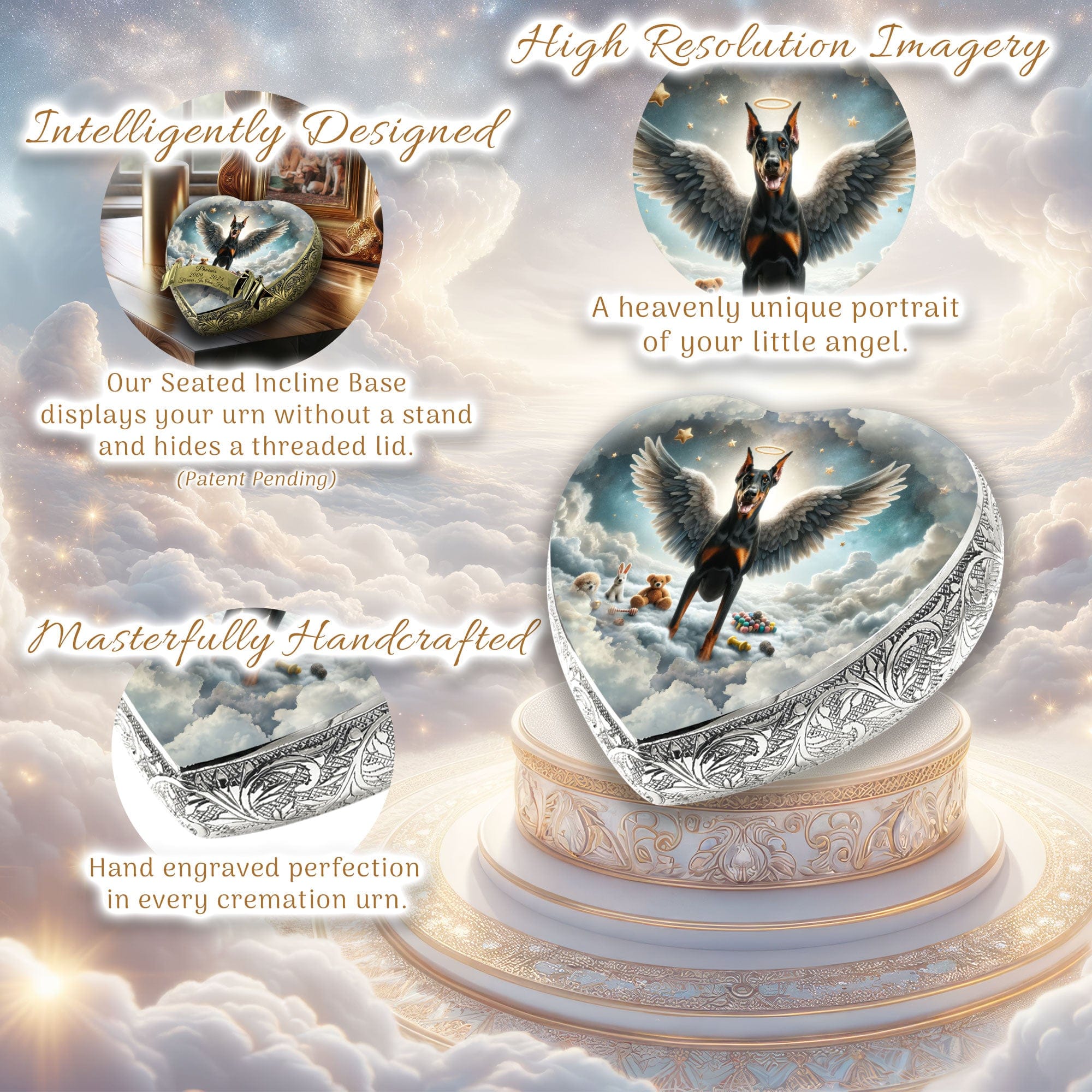 Doberman Pinscher - Celestial Vision Dog Urn