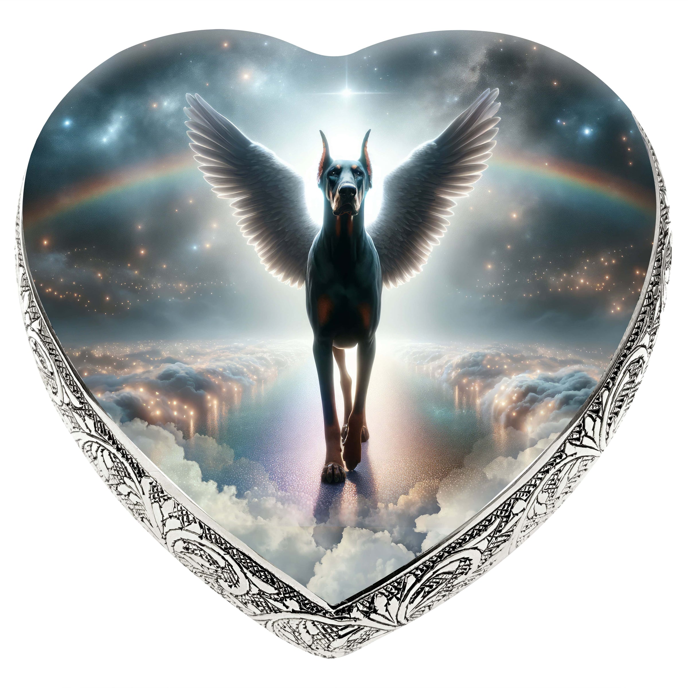 Doberman Pinscher - Rainbow Bridge Dog Urn