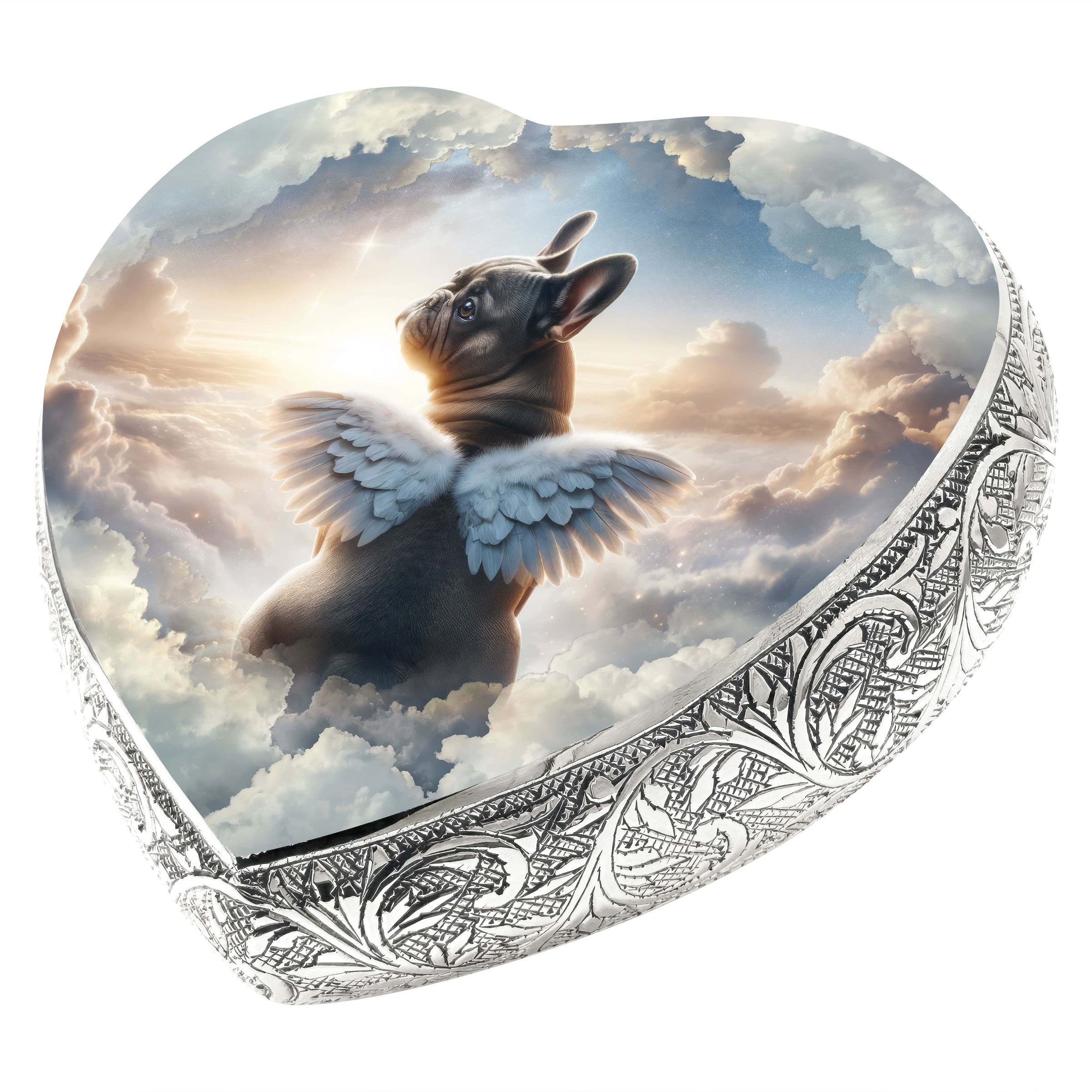 French Bulldog Dog Urn - Celestine Serenity Urn for Dog Ashes