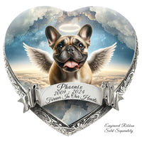 French Bulldog Dog Urn - Cherubic Charm Urn for Dog Ashes