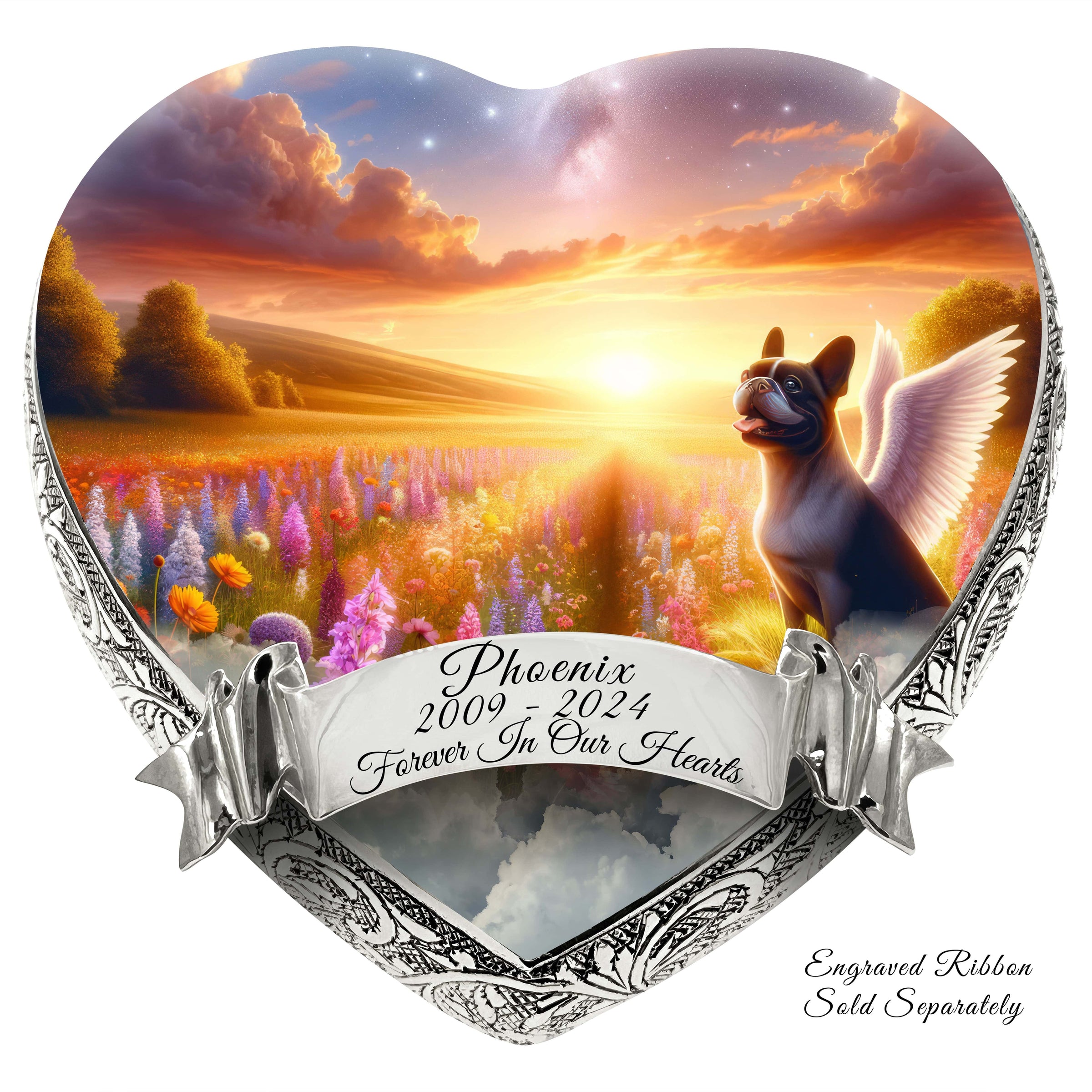 French Bulldog Dog Urn - Etheric Breeze Urn for Dog Ashes