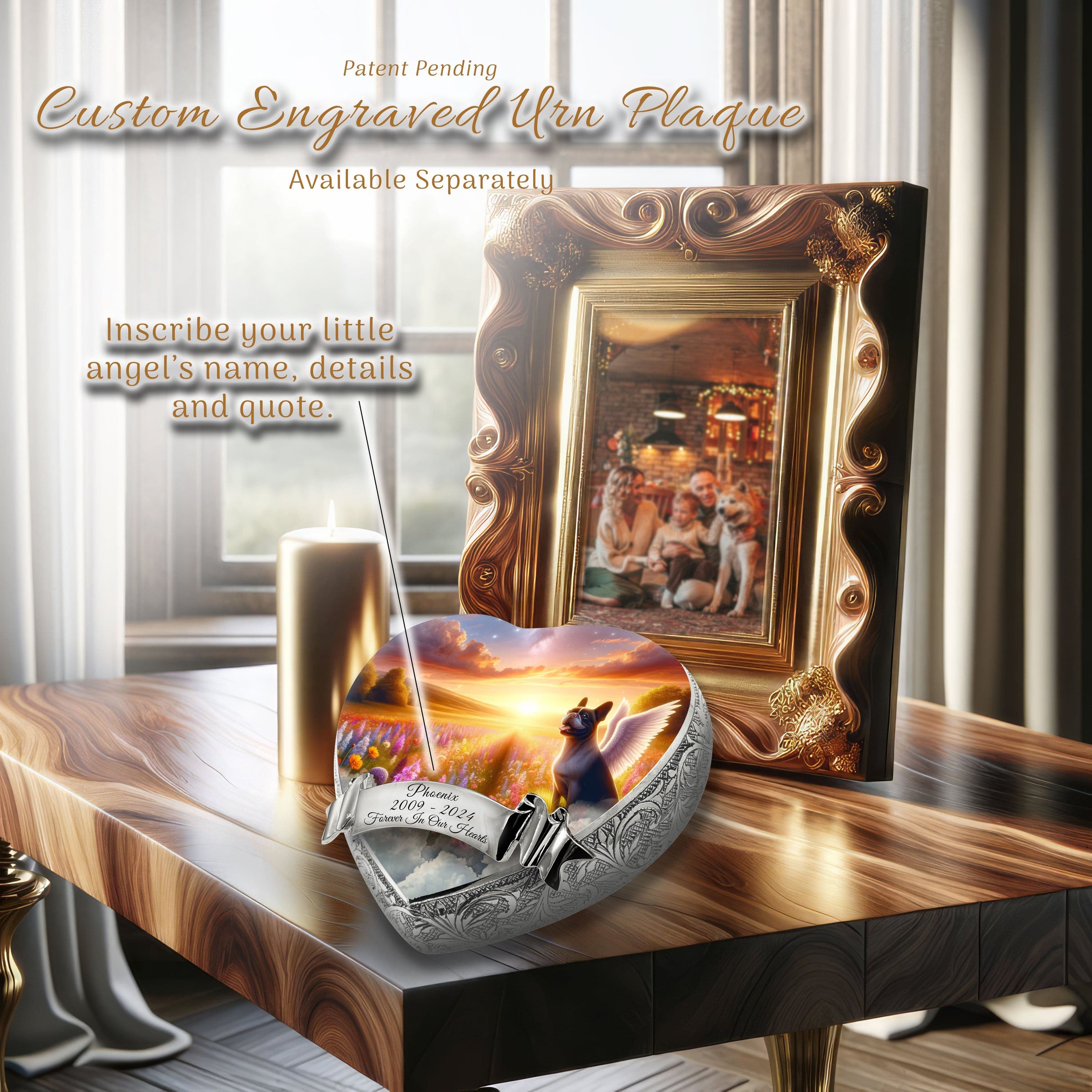 French Bulldog Dog Urn - Etheric Breeze Urn for Dog Ashes