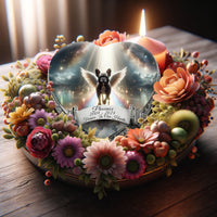 French Bulldog Dog Urn - Rainbow Bridge Urn for Dog Ashes