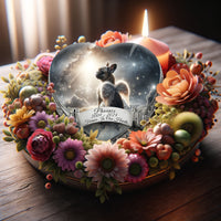 French Bulldog Dog Urn - Solar Sparkle Urn for Dog Ashes
