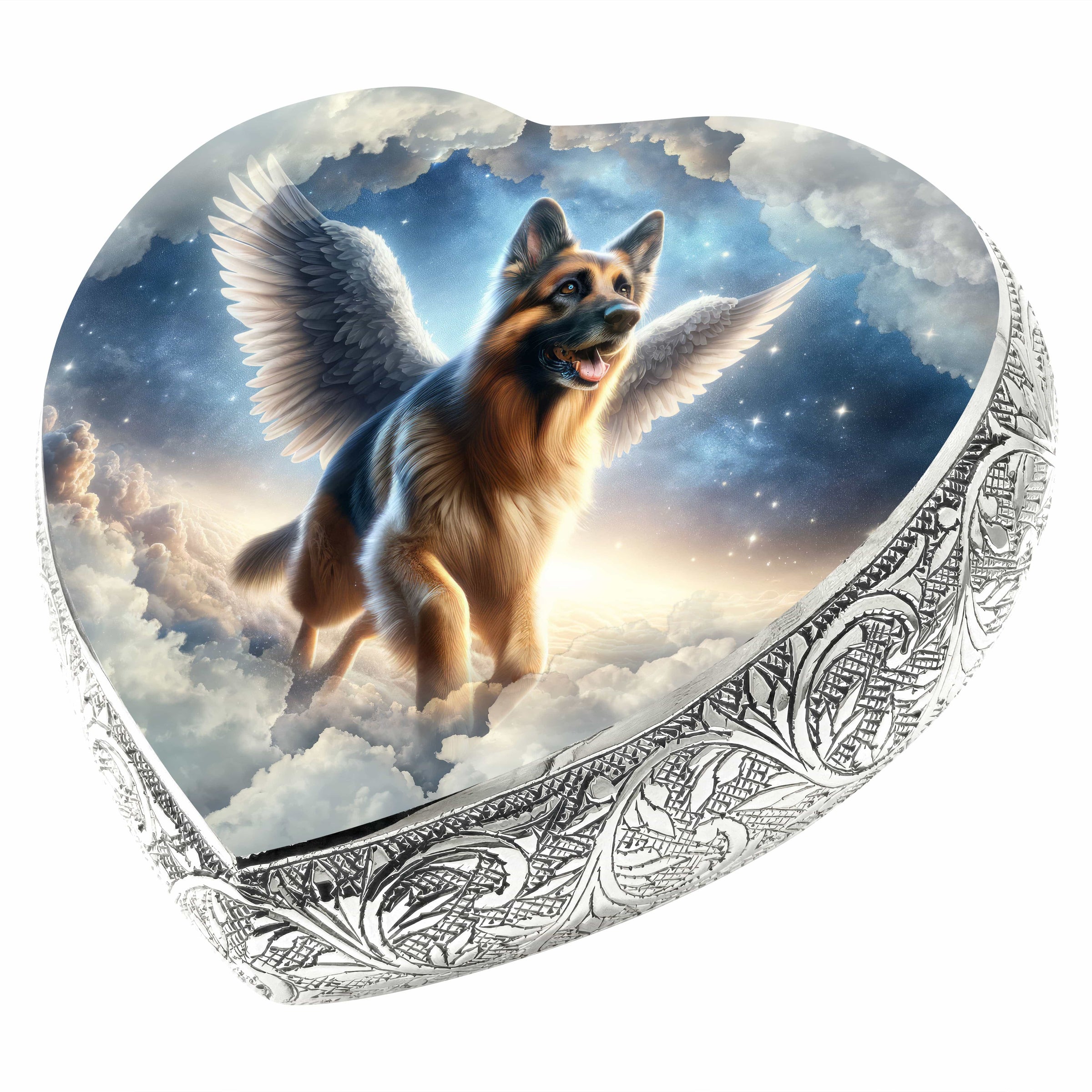 German Shepherd Dog Urn - Astral Voyage Urn for Dog Ashes