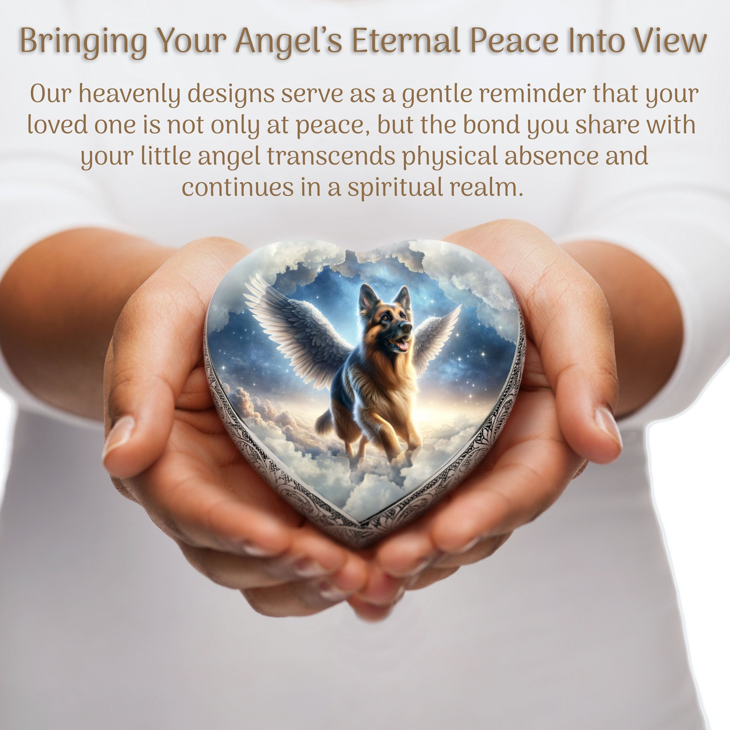 German Shepherd Dog Urn - Astral Voyage Urn for Dog Ashes