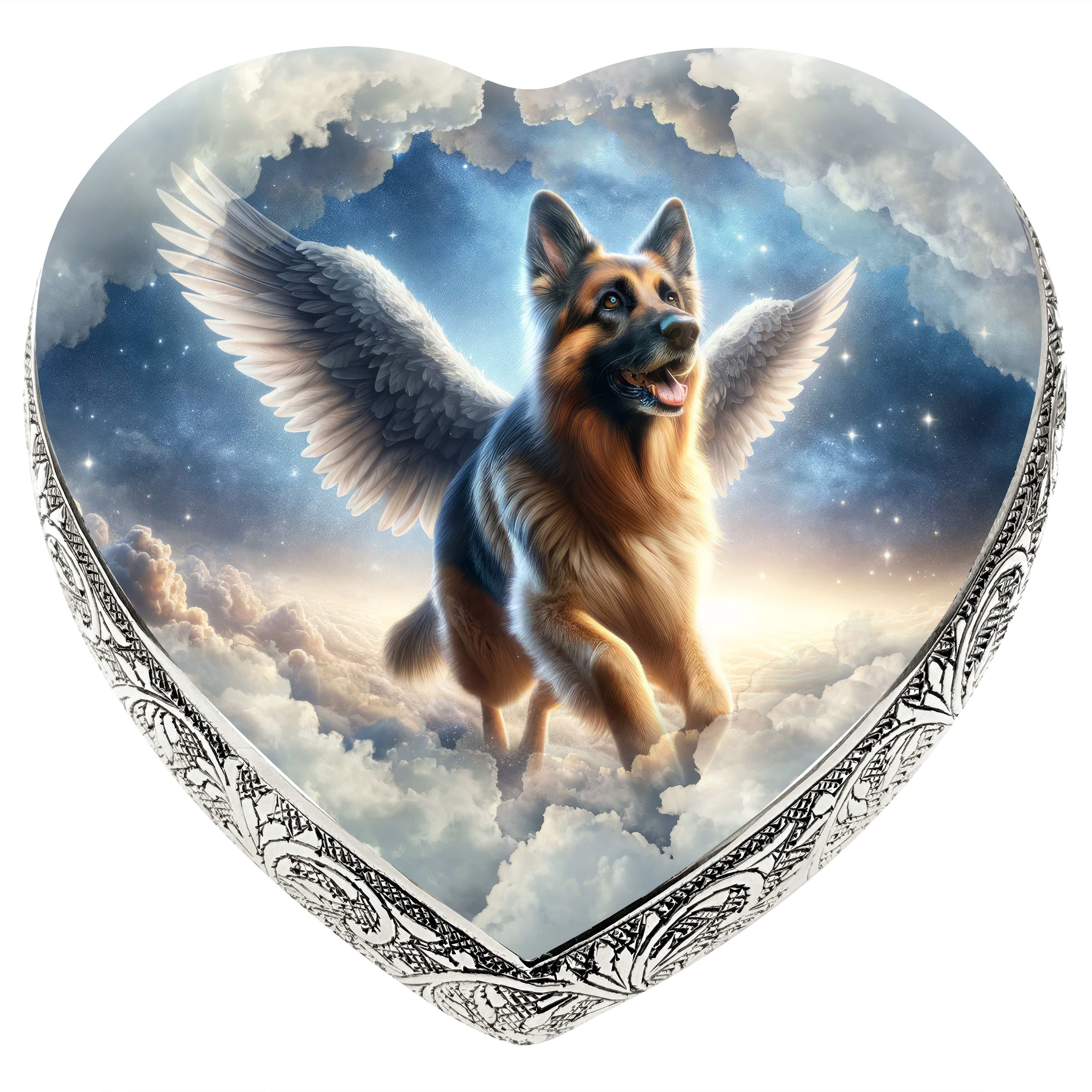 German Shepherd Dog Urn - Astral Voyage Urn for Dog Ashes