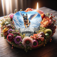 German Shepherd Dog Urn - Zodiac Zen Urn for Dog Ashes