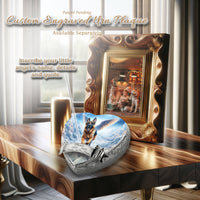 German Shepherd Dog Urn - Zodiac Zen Urn for Dog Ashes