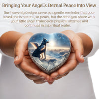 Husky Dog Urn - Celestial Canvas Urn for Dog Ashes