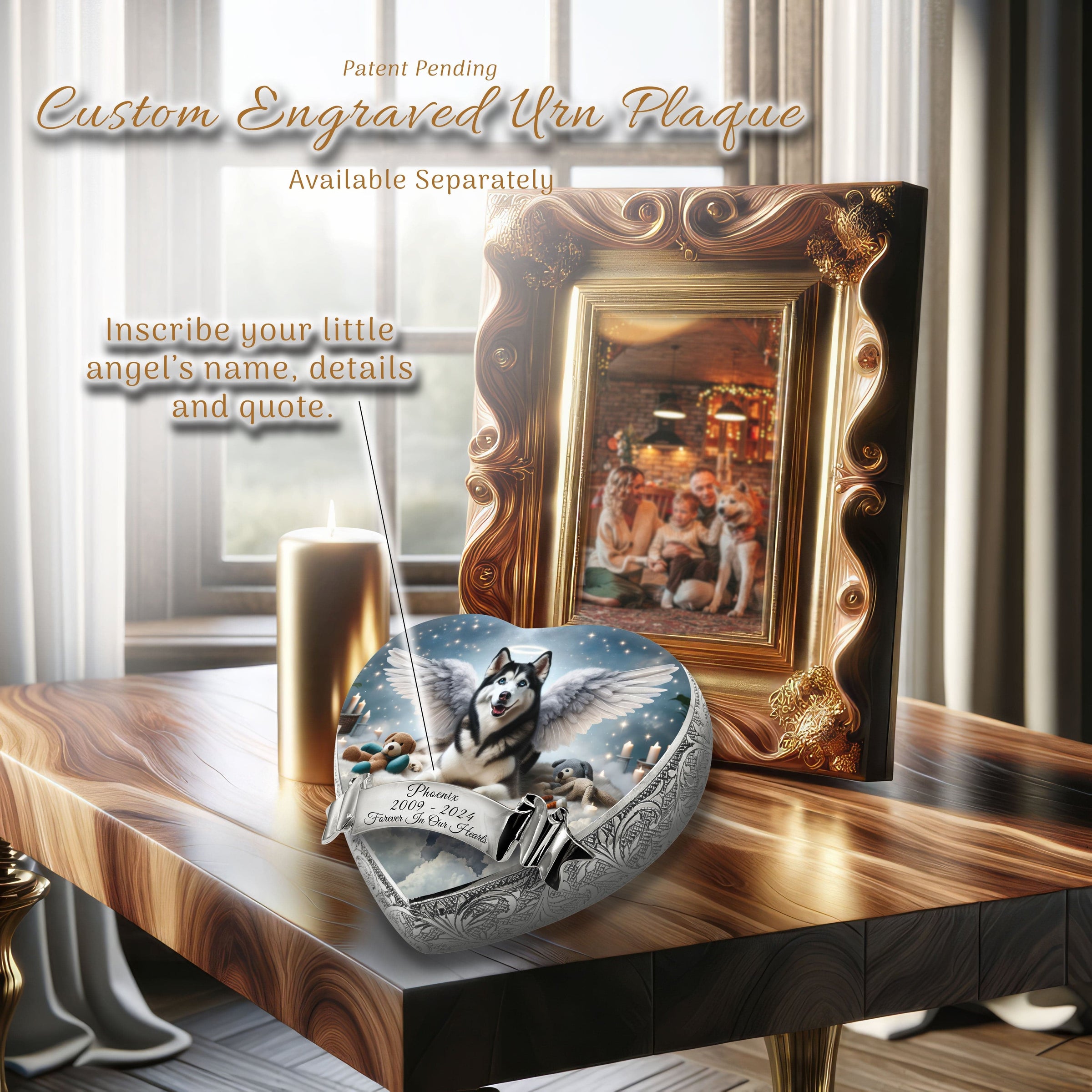 Husky Dog Urn - Edenic Splendor Urn for Dog Ashes