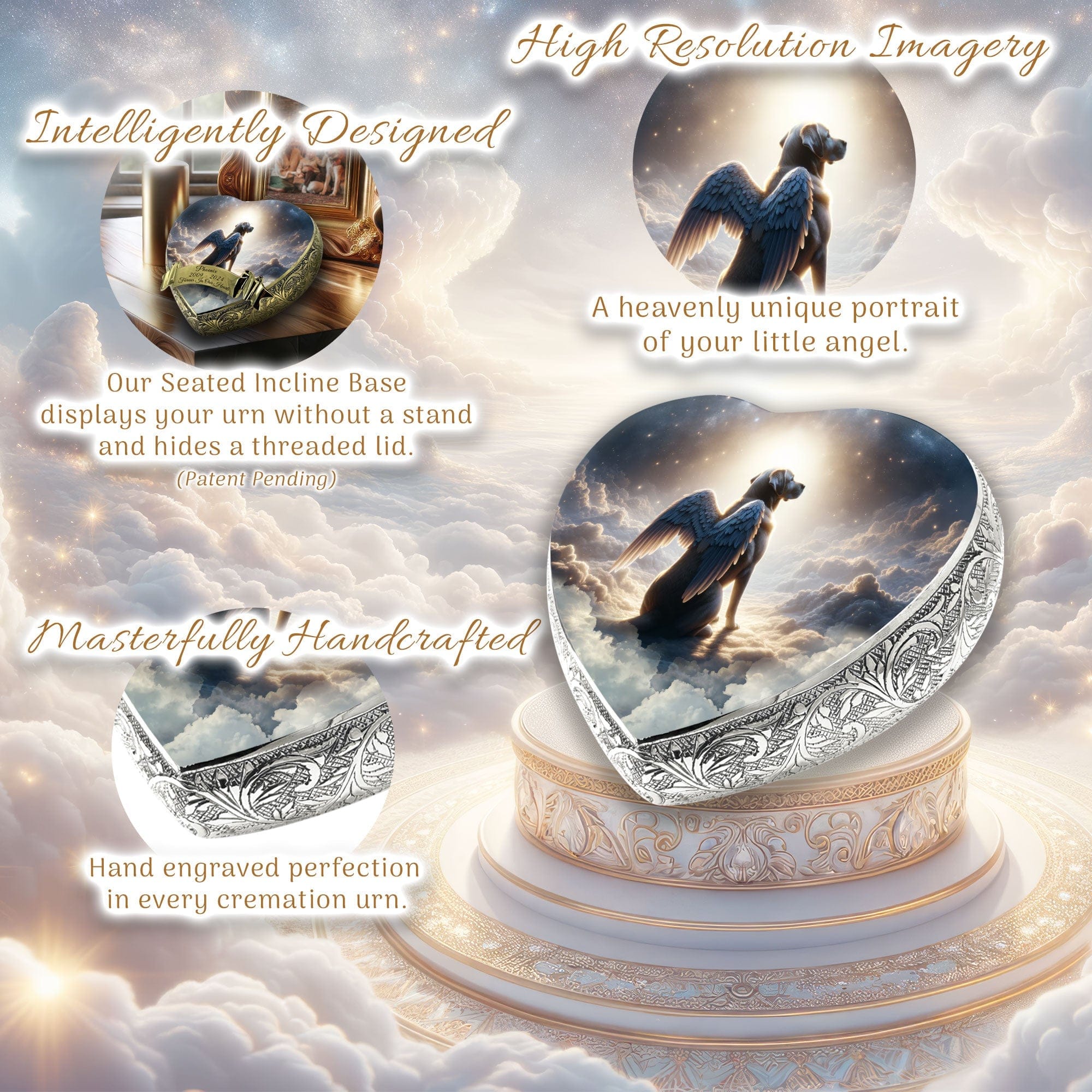 Labrador Retriever Dog Urn - Divine Aura Urn for Dog Ashes