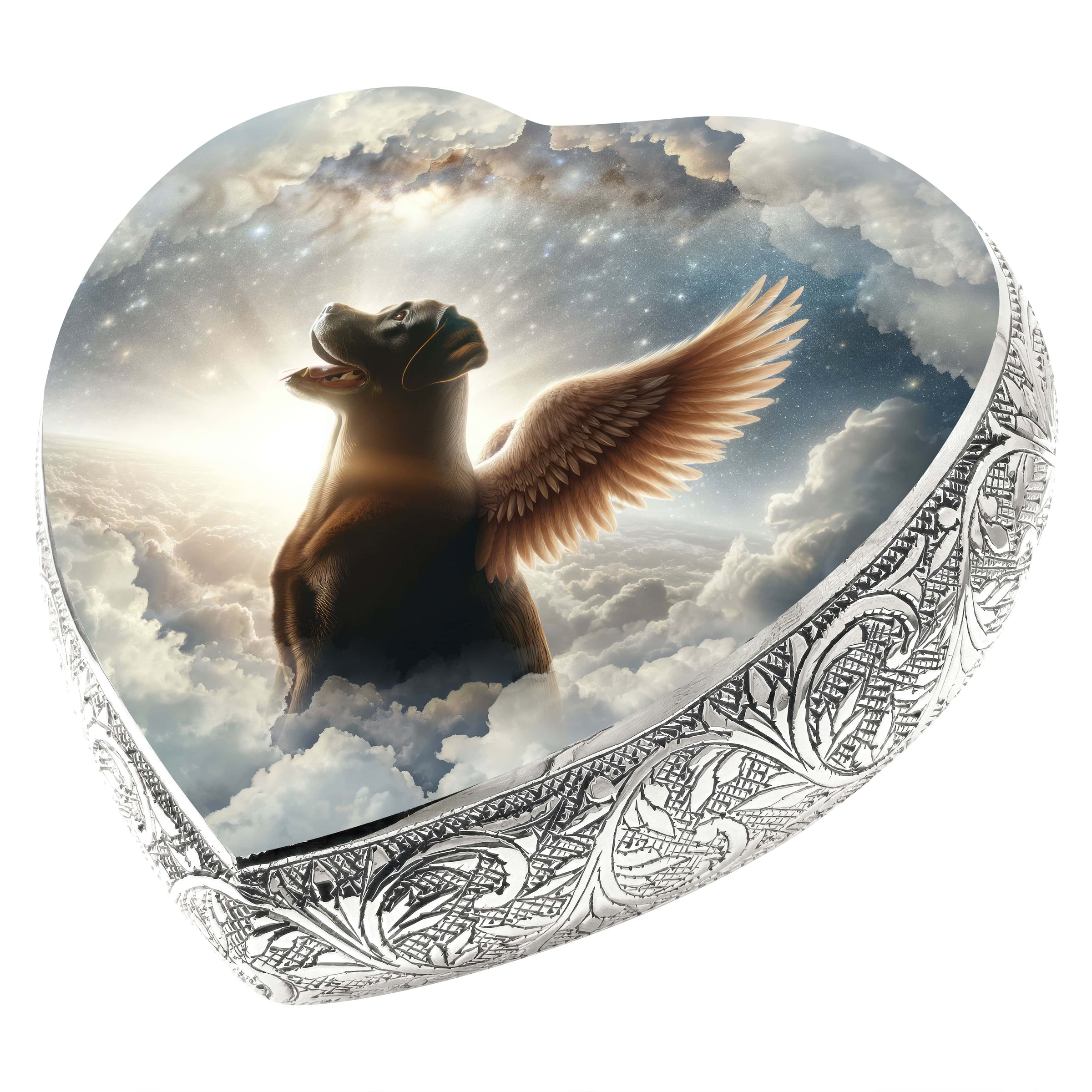 Labrador Retriever Dog Urn - Twilight Haze Urn for Dog Ashes