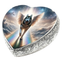Siberian Husky Dog Urn - Rainbow Bridge Urn for Dog Ashes
