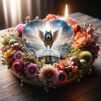 Siberian Husky Dog Urn - Rainbow Bridge Urn for Dog Ashes