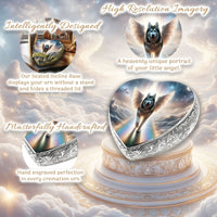 Siberian Husky Dog Urn - Rainbow Bridge Urn for Dog Ashes