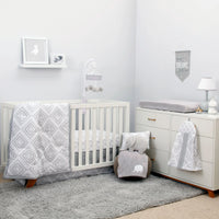 NoJo Dreamer Grey and White Elephant Musical Mobile - BIG FRENCHIES