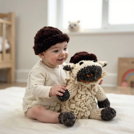 Wool Knit Buddy | Sawyer the Sheep - BIG FRENCHIES