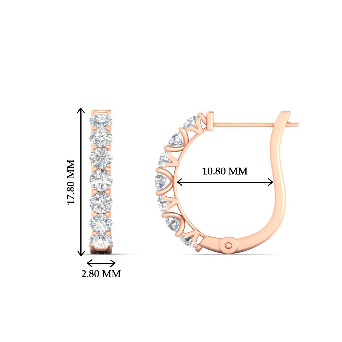 Modern Huggie Hoop Earrings